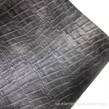 påse material Fake krokodil läder PU Artificiellt läder